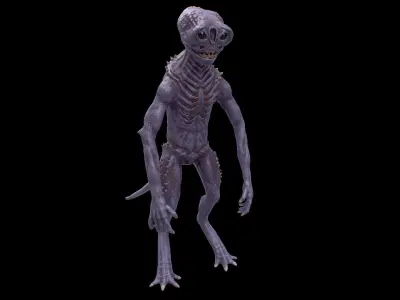 Alien Monster Low-poly 3D model