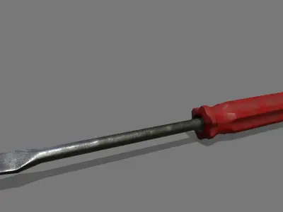 screwdriver Low-poly 3D model 45