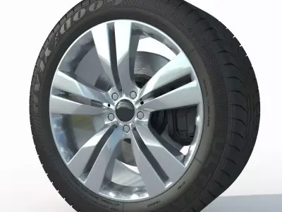 wheel Rim Tire 13 3D model