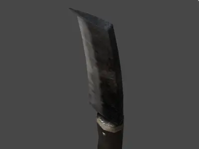 nata1 knife Low-poly 3D model