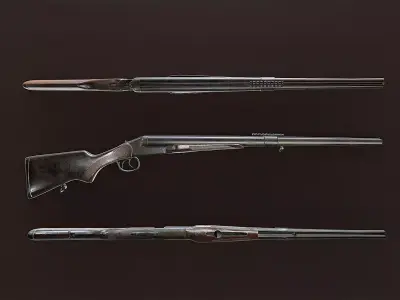 IZH MP - 43 Low-poly 3D model