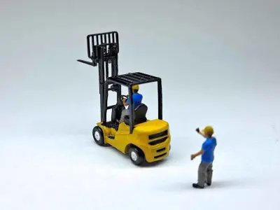 N Scale Large Forklift Free 3D model