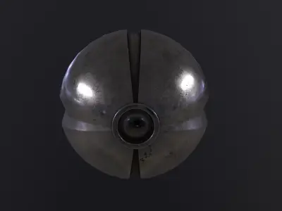 SciFi camera drone 3D Model Low-poly 3D model