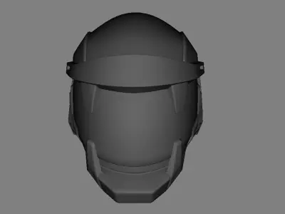 SciFi Helmet Base Mesh SCH2 3D model