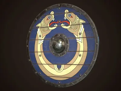 Viking Shields Collection 3 3D Model Pack