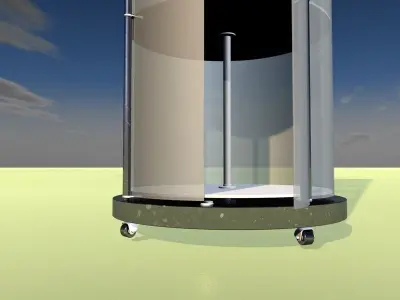 glass display case 3D model