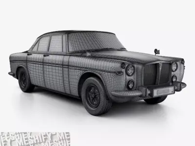 1973 Classic British Coupe 3D model