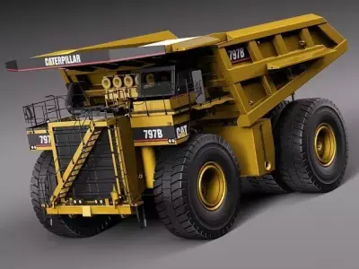 CAT Haul Truck 797B 3D model