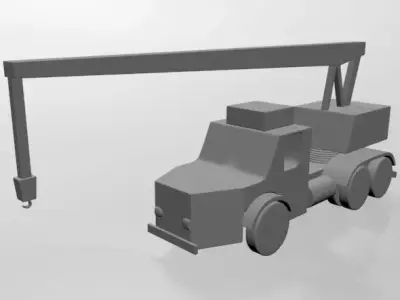 Crane 01 3D model