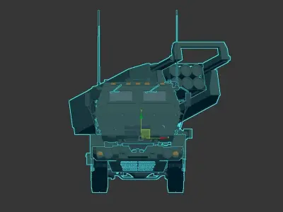 3D model of a military vehicle 3D model