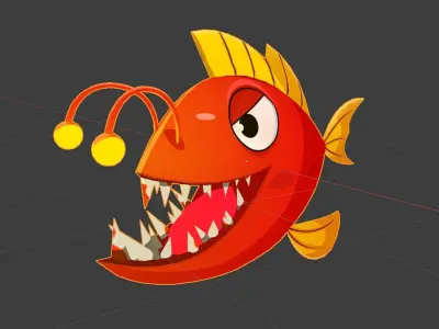 ocean world - fish series Low-poly 3D model