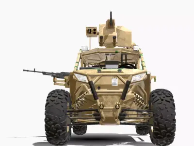 UTV MILITARY 4X4  Low-poly 3D model
