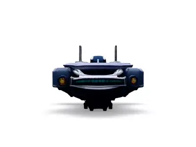 Scifi Dropship Transport Shuttle Low-poly 3D model