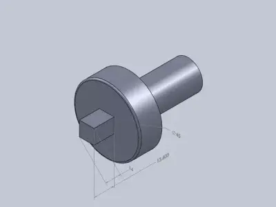 straight square tool Free 3D model