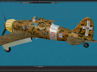 Macchi C-200 Free 3D model