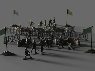 Green Army Miniatures 3D model