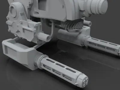 Sci-Fi Drone - 2 - Untextured 3D model