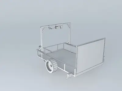 Trailer Lift Assembly Free 3D model