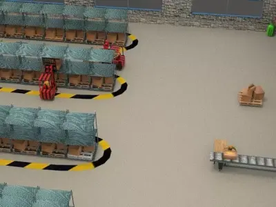  warehousing 3D model