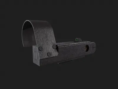 OKP7 Optic Sight Game-Ready PBR Model Low-poly 3D model