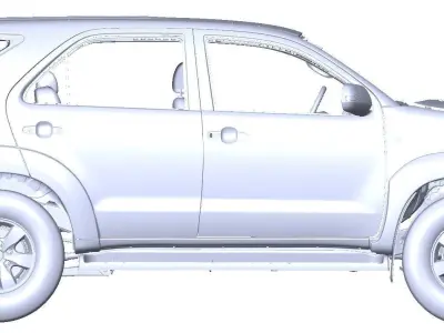 Toyota SW4 - fortuner 2005-2011 3d scan model 3D model