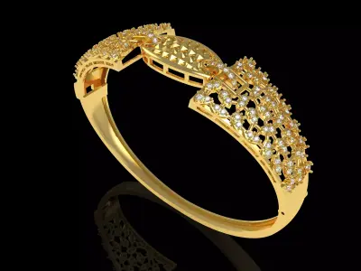 Art Deco Bracelet 33 3D print model