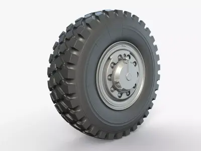 Military Truck Wheel 3D model