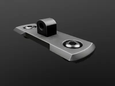 MLOK 1913 Picatinny Rail Sections Free low-poly 3D model