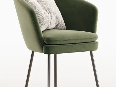 Upholstered Barrel 3D model