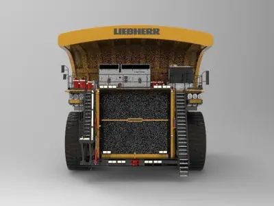 heavy mining truck 3D model from CGTrader