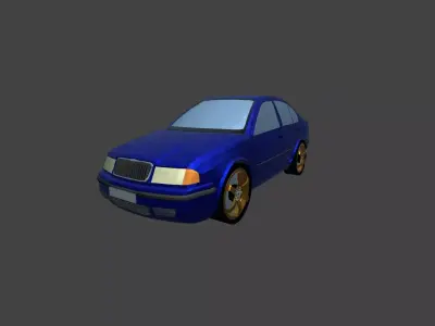 Skoda Shkoda Octavia tour 1996 exterior non-interior sedan Free 3D model