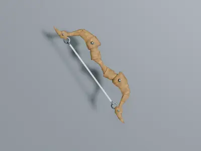 Stylized Hunter Bow - Low Poly Low-poly 3D model