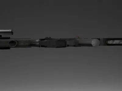 Sci-fi Submachine Gun  Game Ready  - R97 Low-poly 3D model