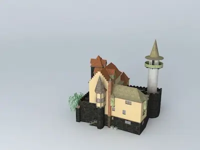 Fantasy Castle Free 3D model