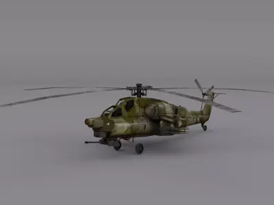 Mil Mi-28 Low-poly 3D model by mstmonsura360