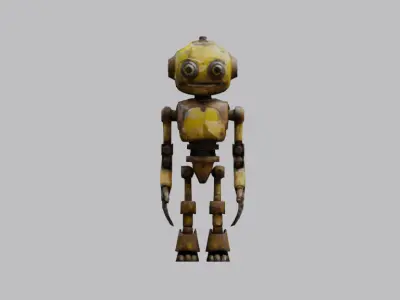 Post-Apocalyptic Robot 3D model