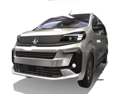 vauxhall vivaro passenger van 3D model