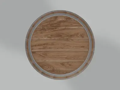 Medium Toasted Firkin Barrel 3D model
