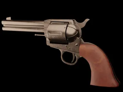 Remington Model 1890 Low-poly 3D model