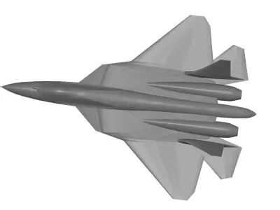 Sukhoi Su-57 3D model 2