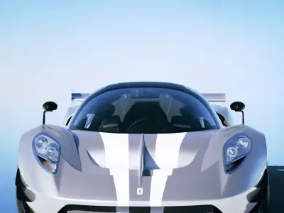 Glickenhaus SCG 004C 2018 Low-poly 3D model