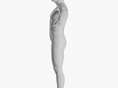 Animated Male Female and Child Mannequin 3D model