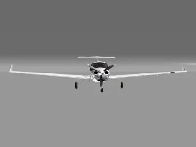 Diamond DA40 Low-poly 3D model