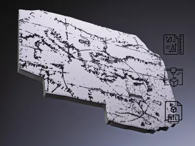 Cortona Chart Map RoZ 3D print model