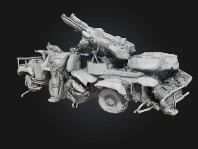 Heavy Metal Beast  A Brutal Fusion of Steel and Fury 3D model