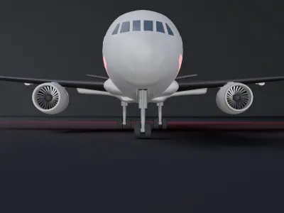 Airbus A320 3D Model 3D model purchase