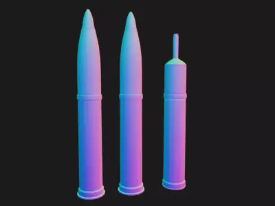 75mm shells 3D model
