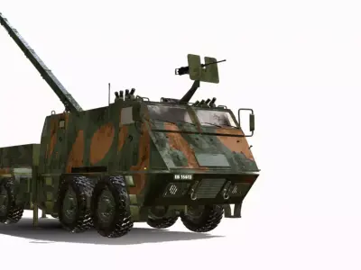 astros lll 8x8 AV RMD Low-poly 3D model