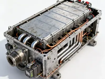 Realistic EV Battery Pack 3D Model 3D Model Low-poly 3D model