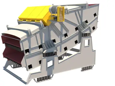 zaranda secundaria 3D model